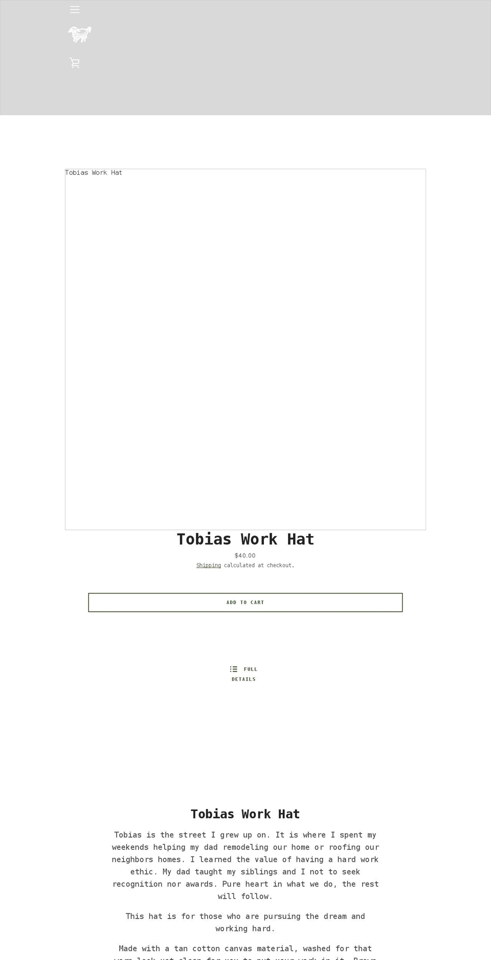 corderobrand.com shopify website screenshot