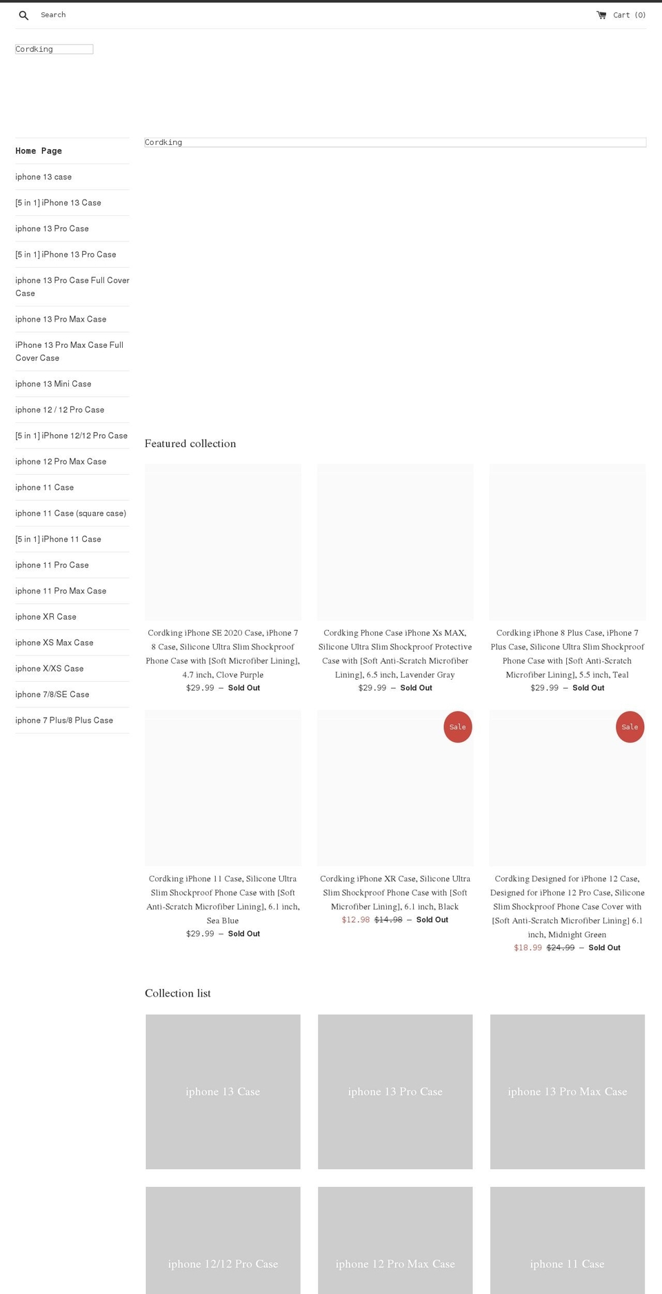 cordking.com shopify website screenshot