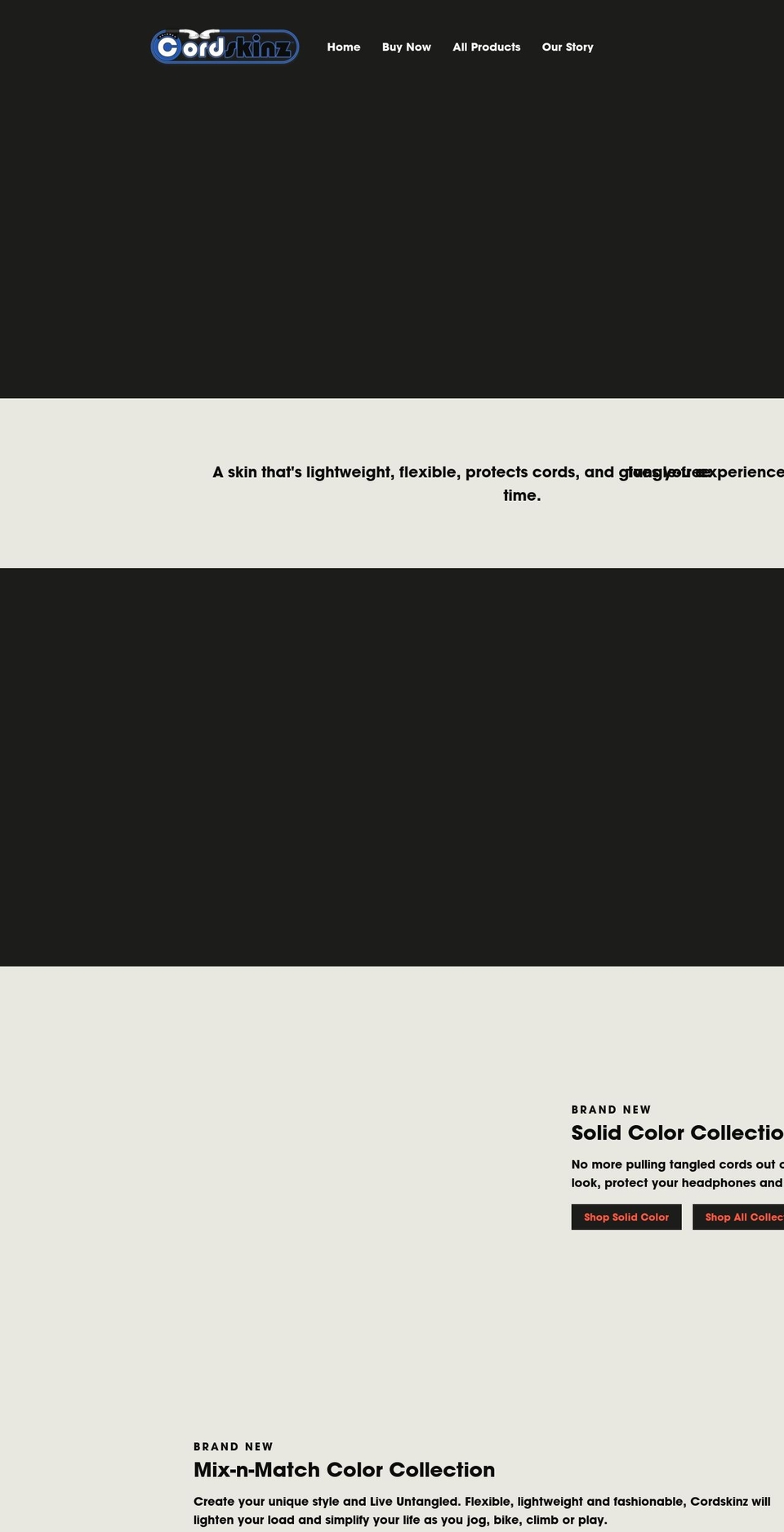 cordskinz.net shopify website screenshot