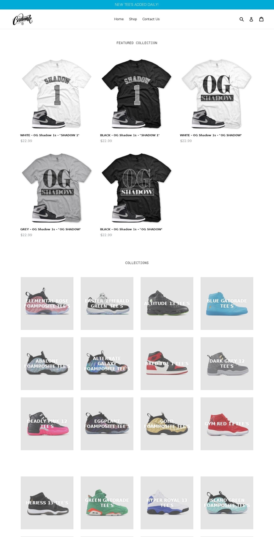 cordunk.com — Shopify storefront screenshot