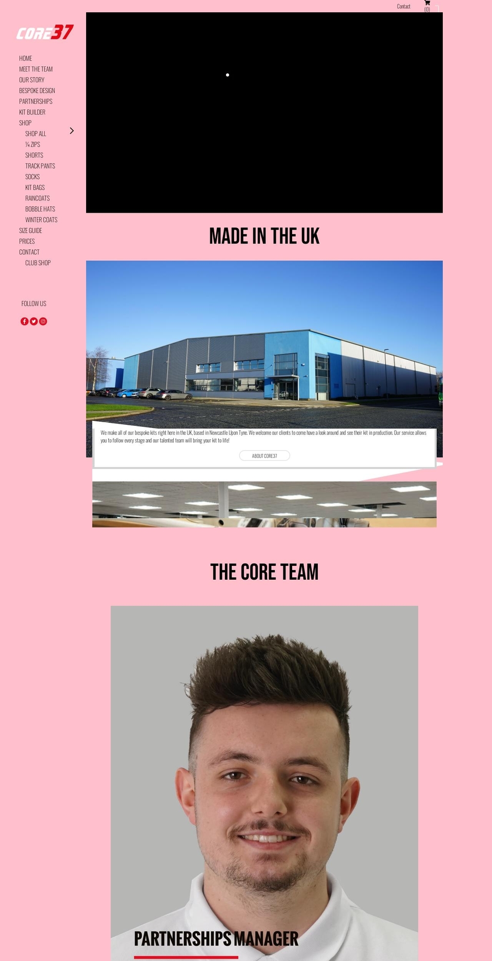 core-37.com — Shopify storefront screenshot