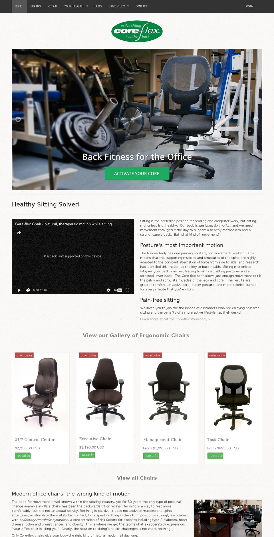 Lucid One Shopify theme site example core-flex.com