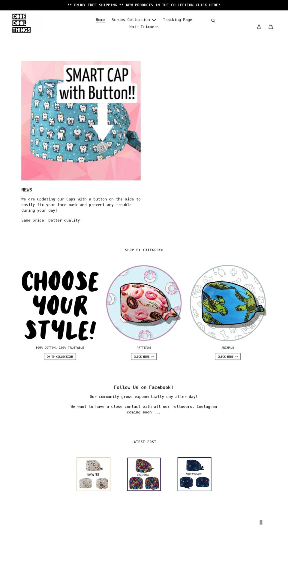 corecoolthings.com shopify website screenshot