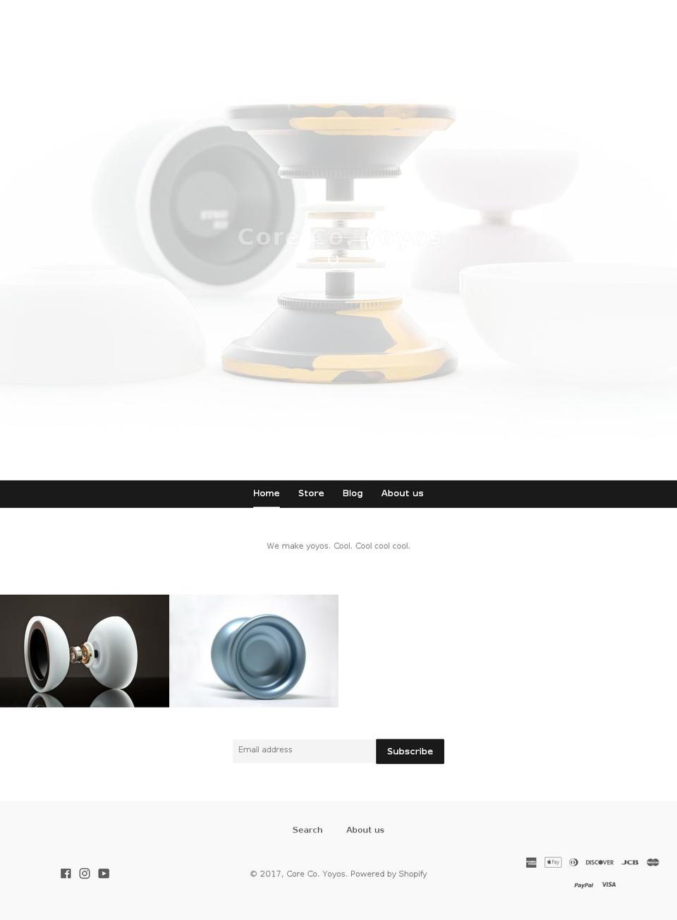 corecoyoyos.com shopify website screenshot