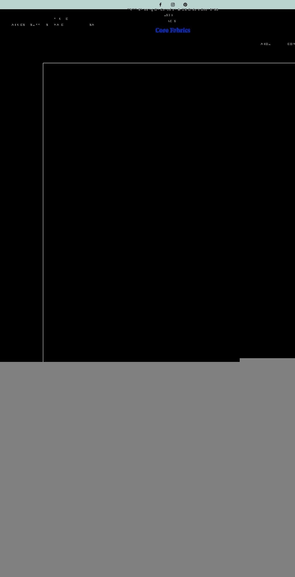 corefabricstore.com shopify website screenshot