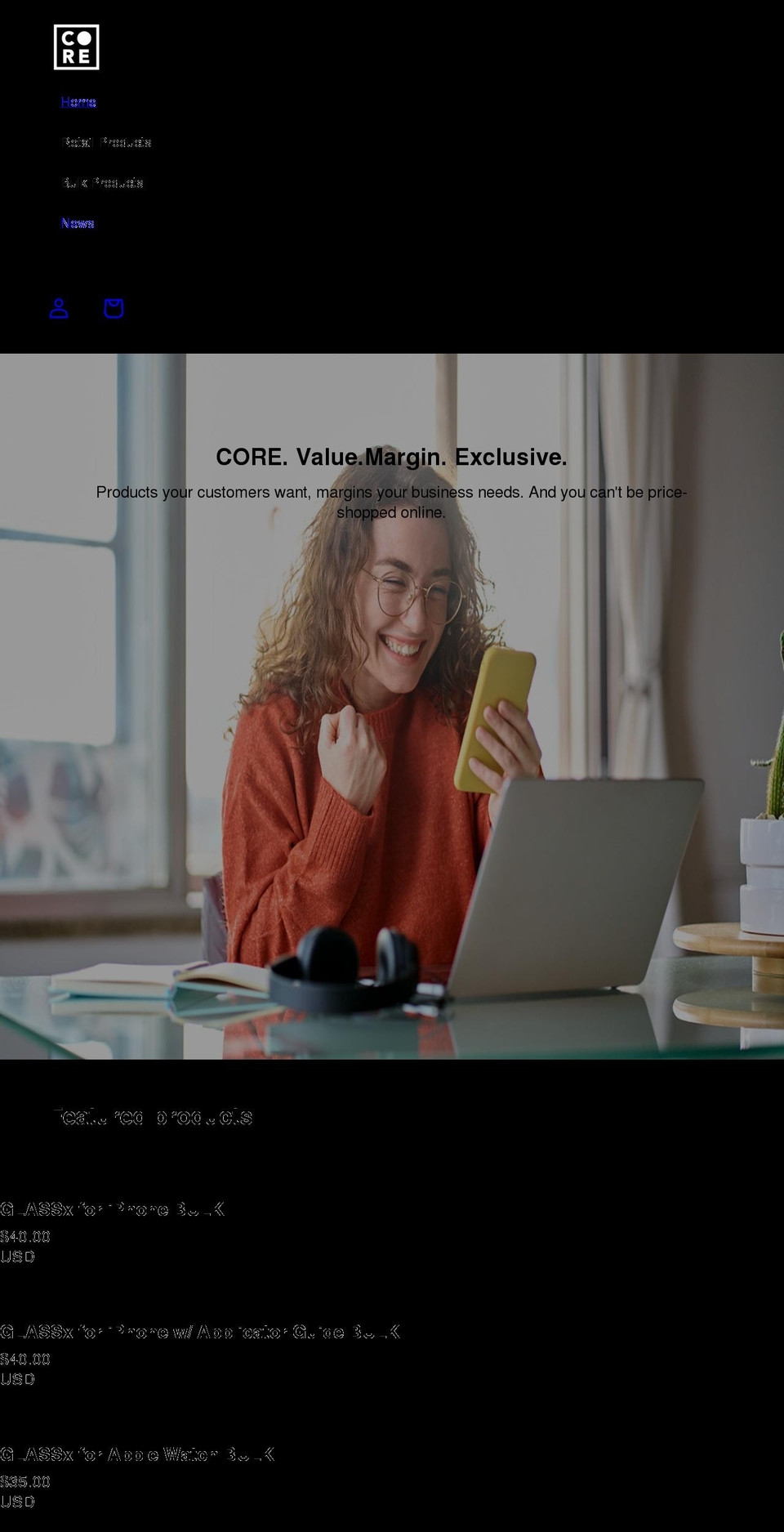 coregear.io shopify website screenshot