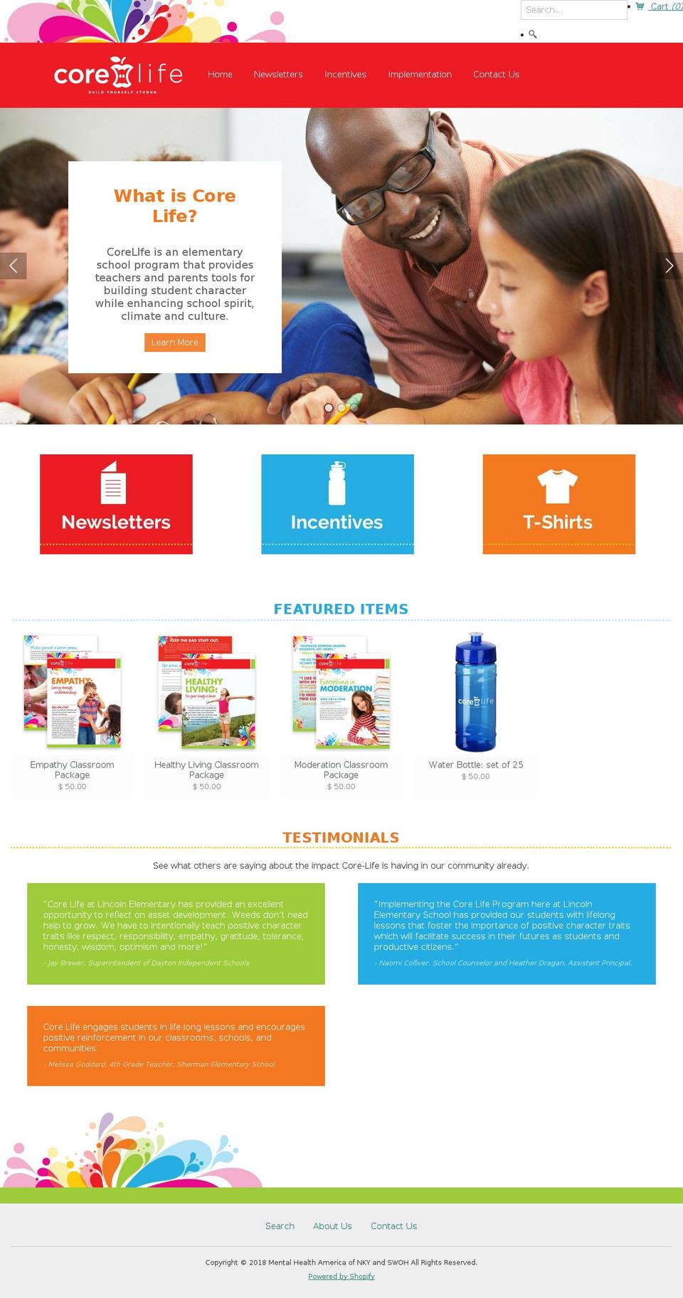 corelifenky.com — Shopify storefront screenshot