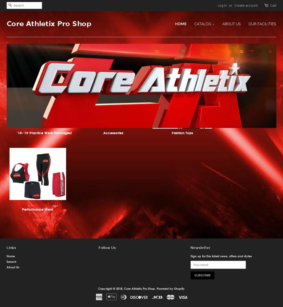 coreproshop.com — Shopify storefront screenshot