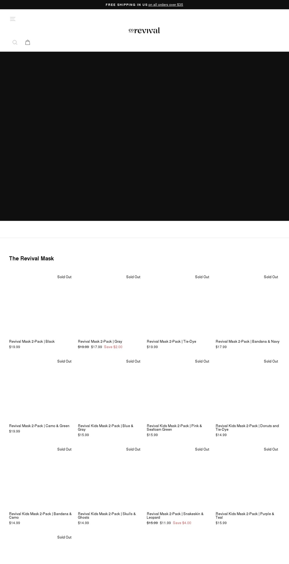corevival.com shopify website screenshot