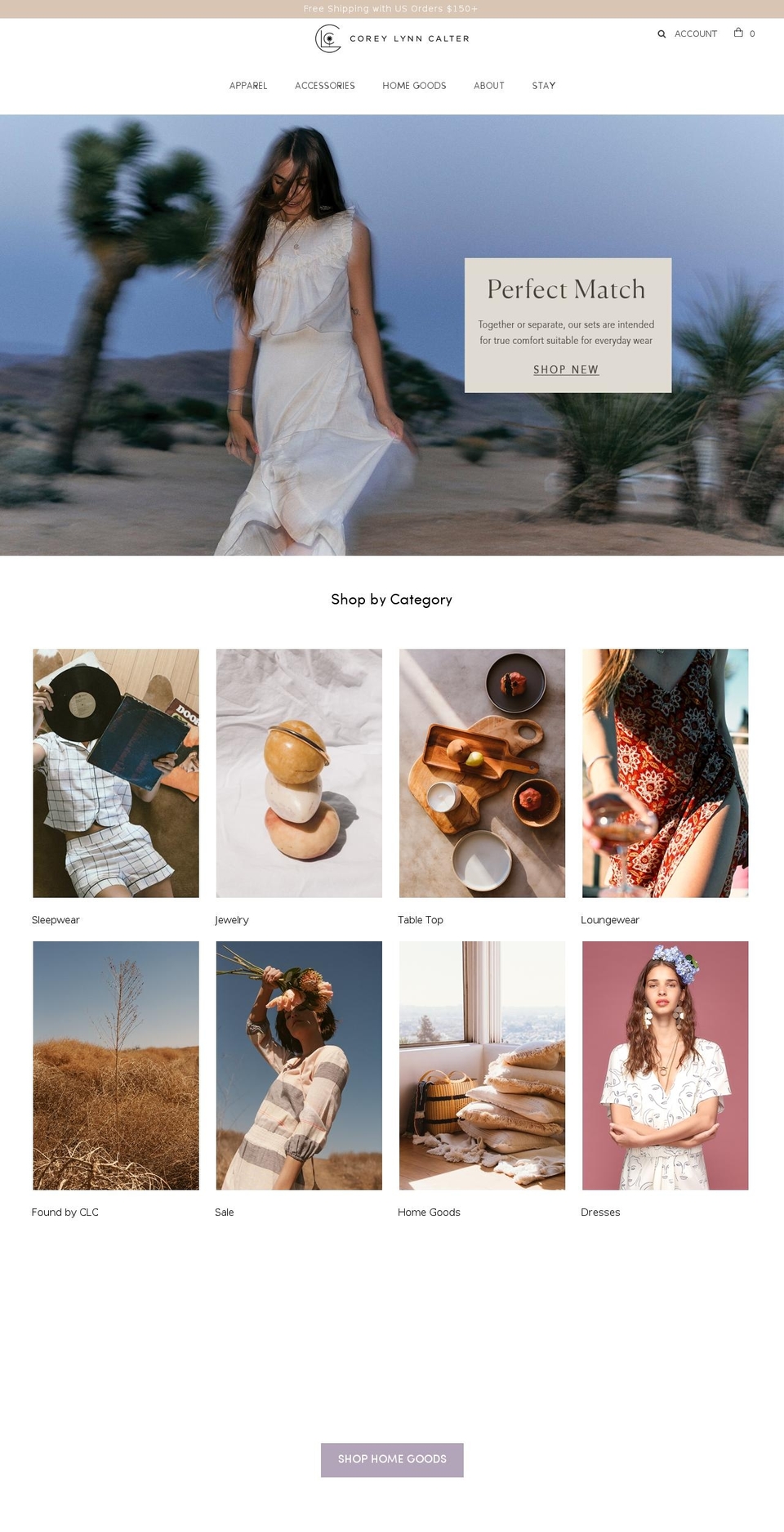 coreylynncalterstore.com shopify website screenshot