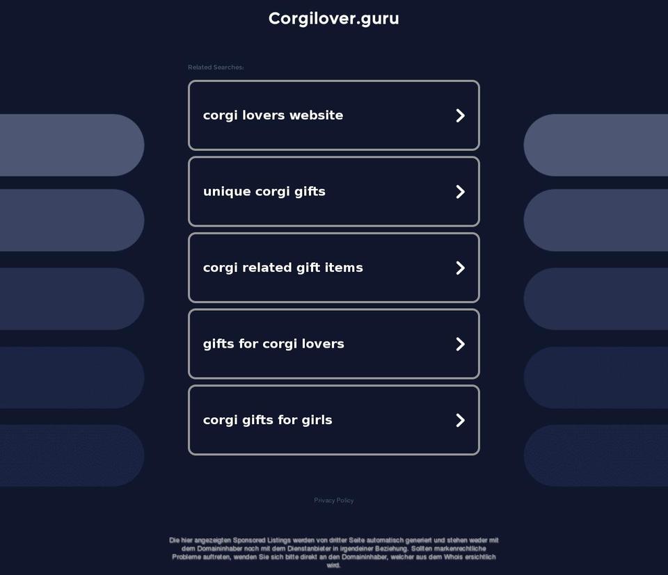 corgilover.guru shopify website screenshot