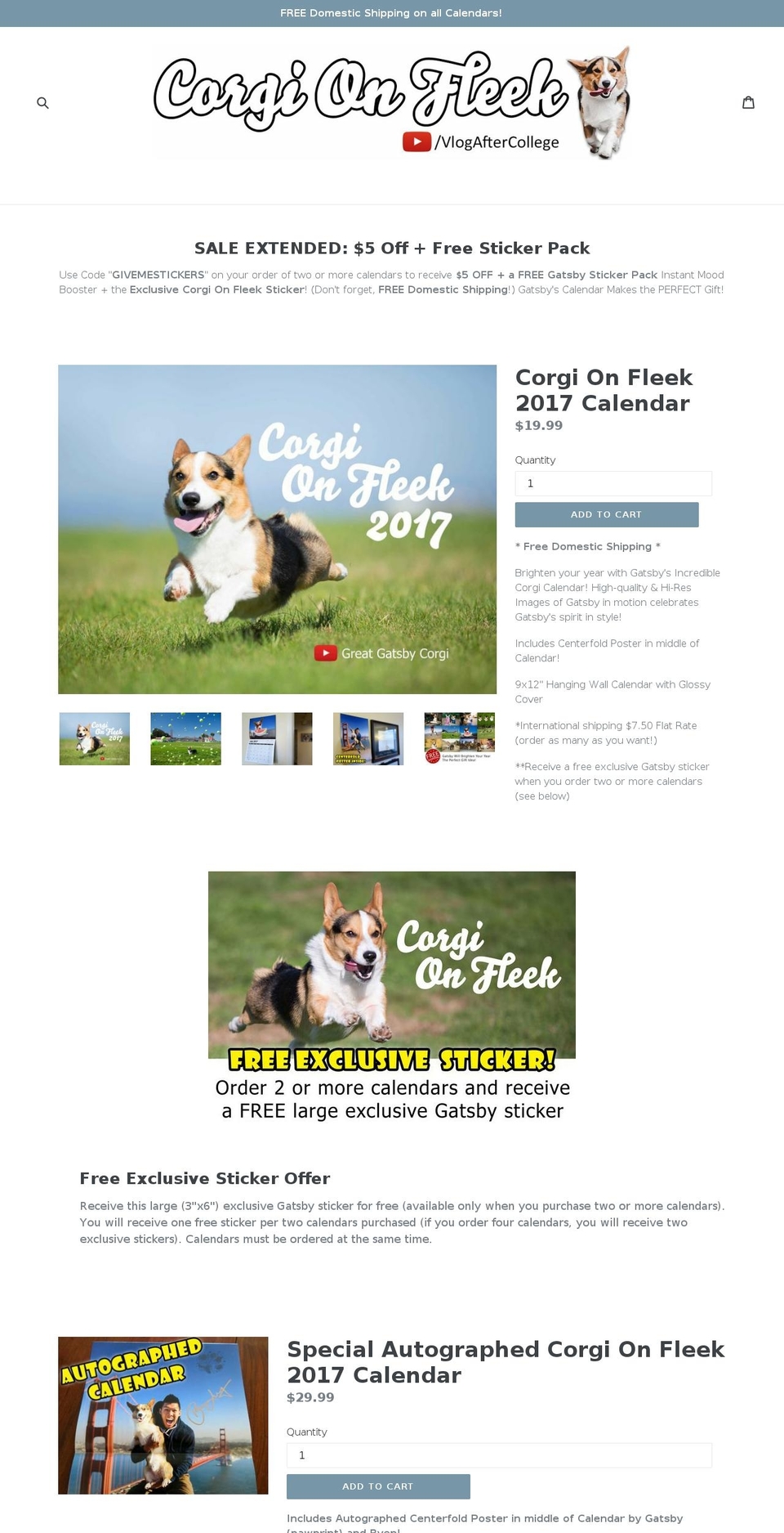 corgionfleek.com shopify website screenshot