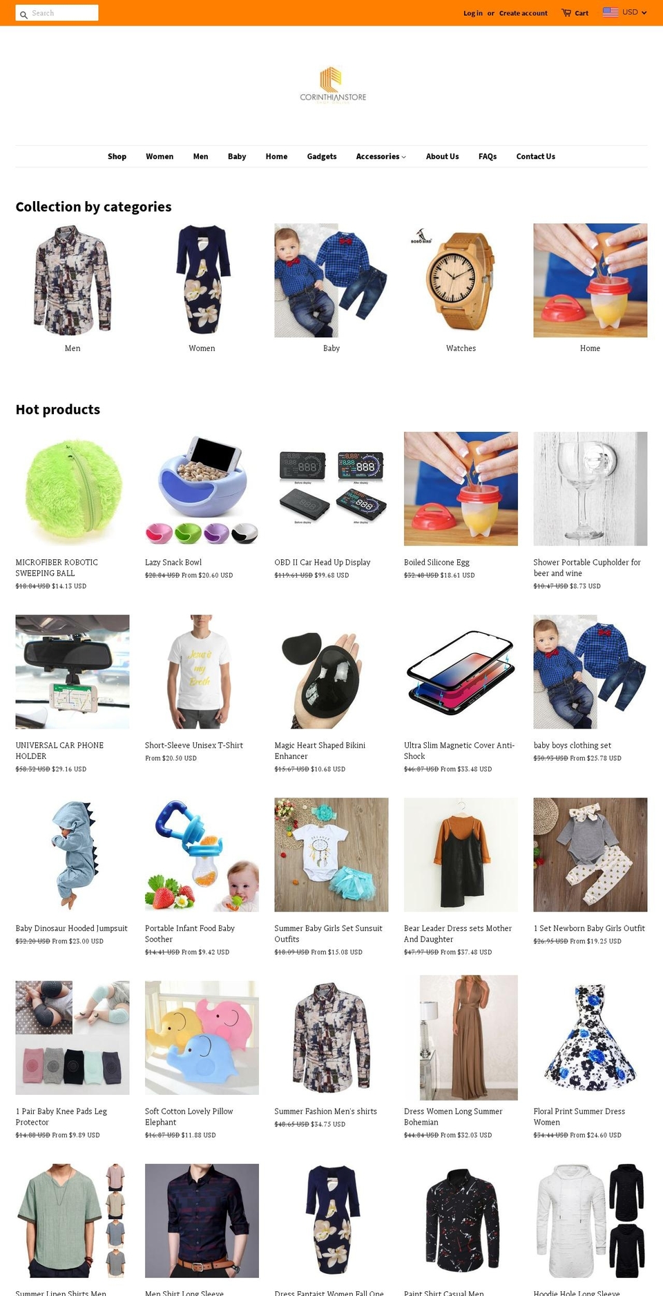 corinthianstore.com — Shopify storefront screenshot
