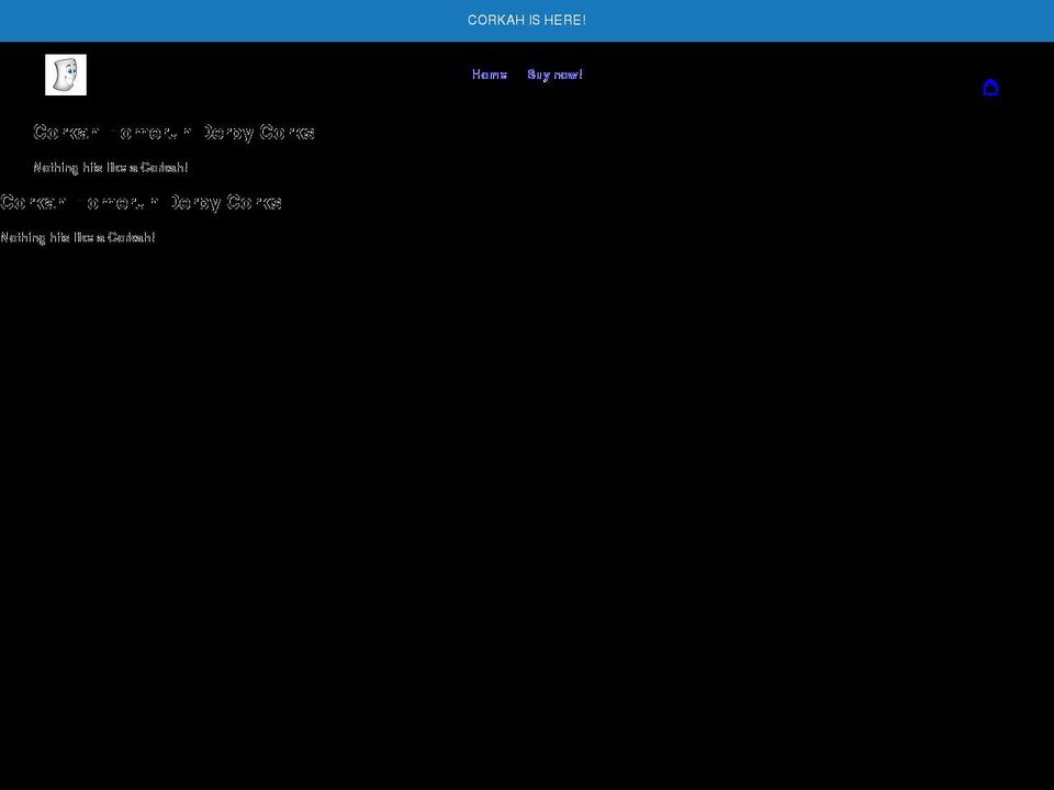 corkah.com shopify website screenshot
