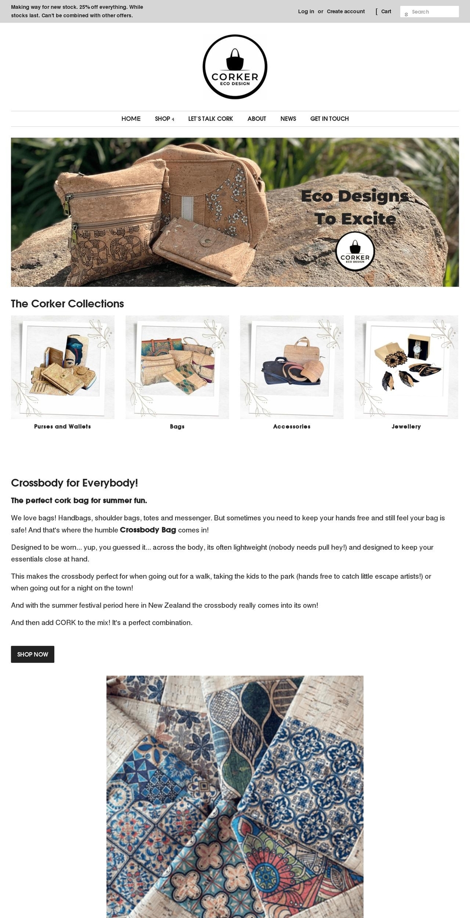 corker.co.nz shopify website screenshot