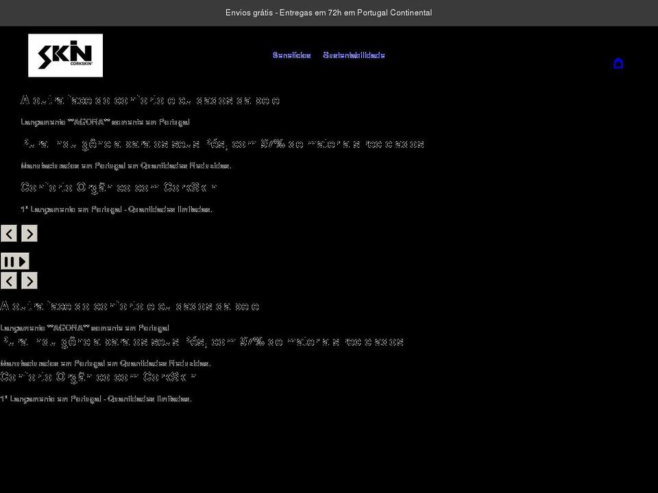 corkskin.com shopify website screenshot