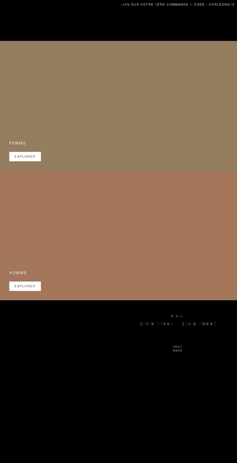 corleone-couture.com shopify website screenshot