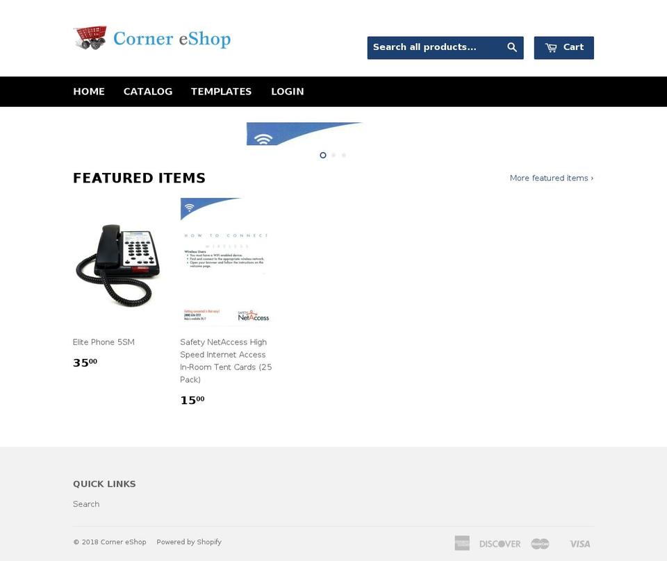 cornereshop.com shopify website screenshot