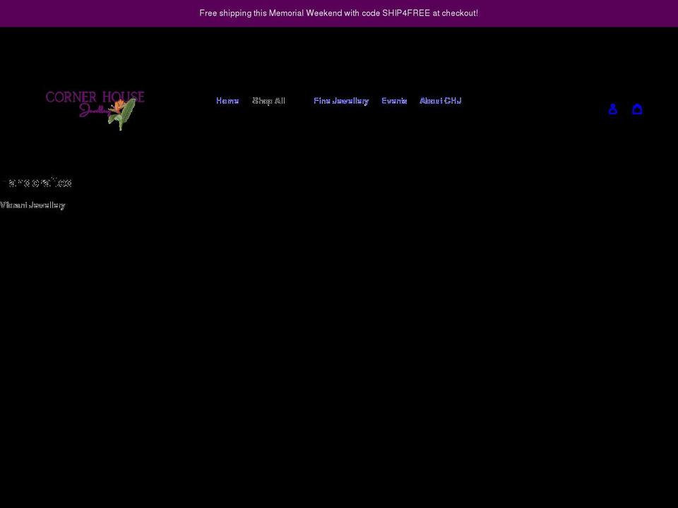 cornerhousej.com shopify website screenshot