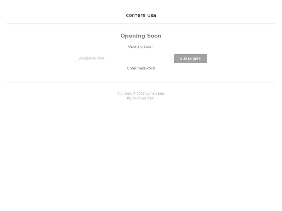 cornerstokyo.com — Shopify storefront screenshot