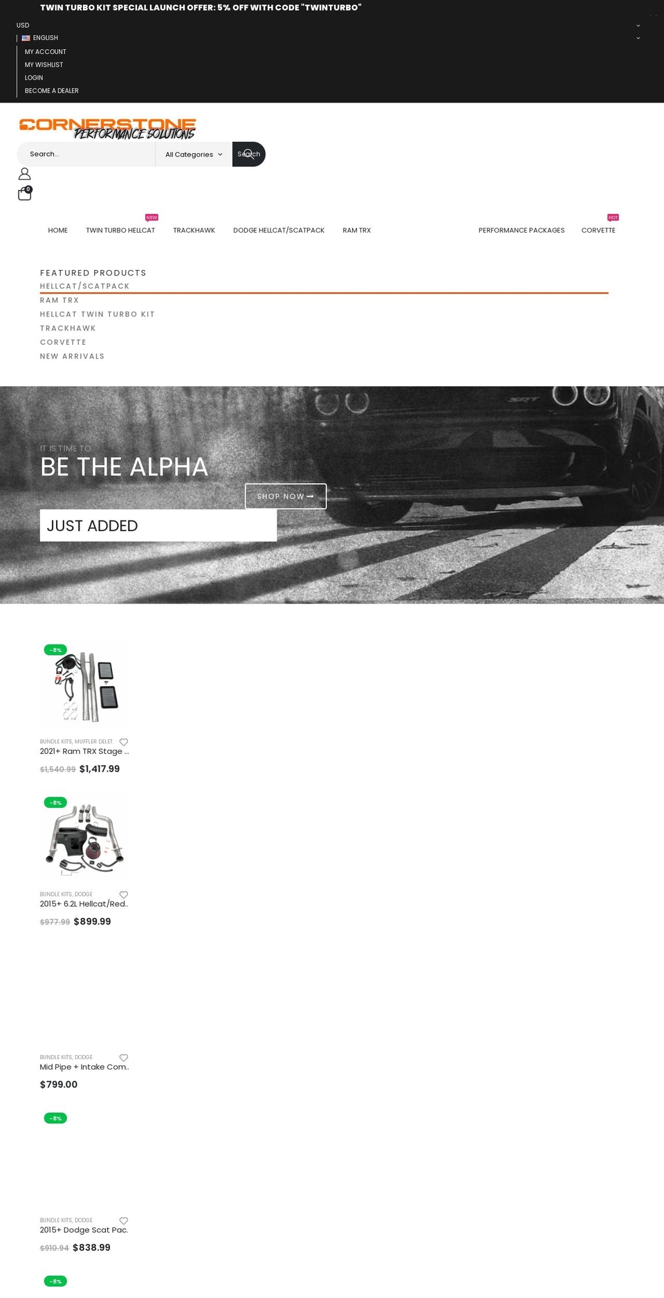 cornerstoneperformancesolutions.com shopify website screenshot
