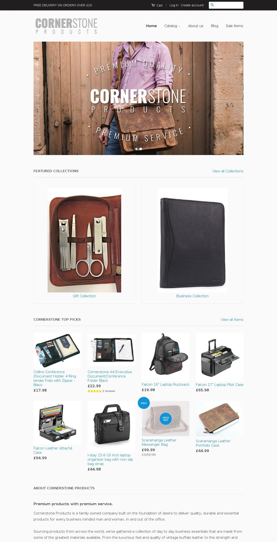 cornerstoneproducts.co.uk shopify website screenshot