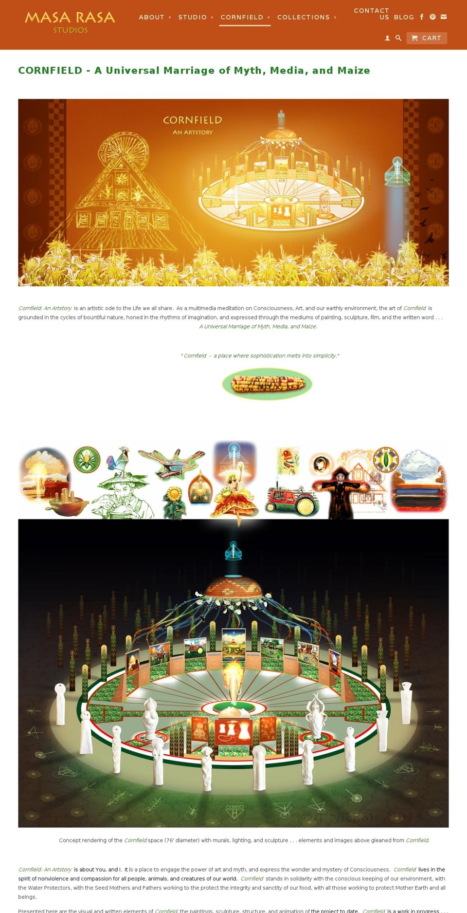 cornfield.org shopify website screenshot