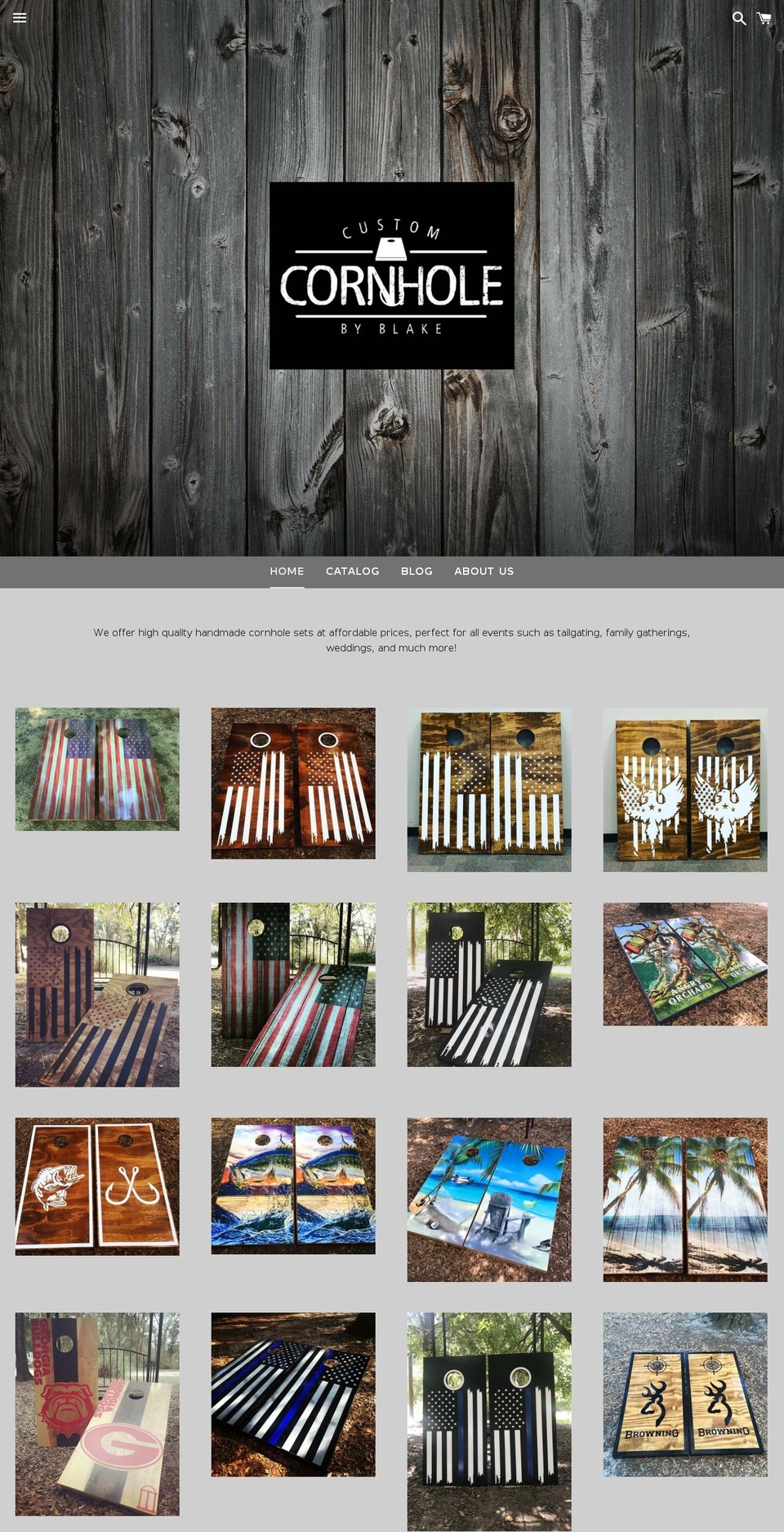 cornholebyblake.com shopify website screenshot