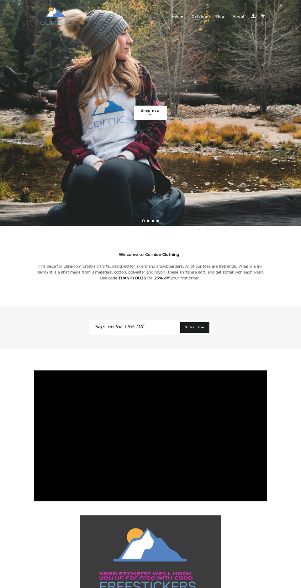 corniceclothing.com — Shopify storefront screenshot