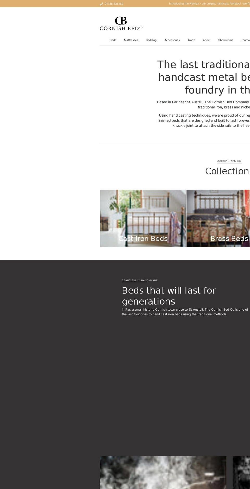 cornishbeds.co.uk shopify website screenshot