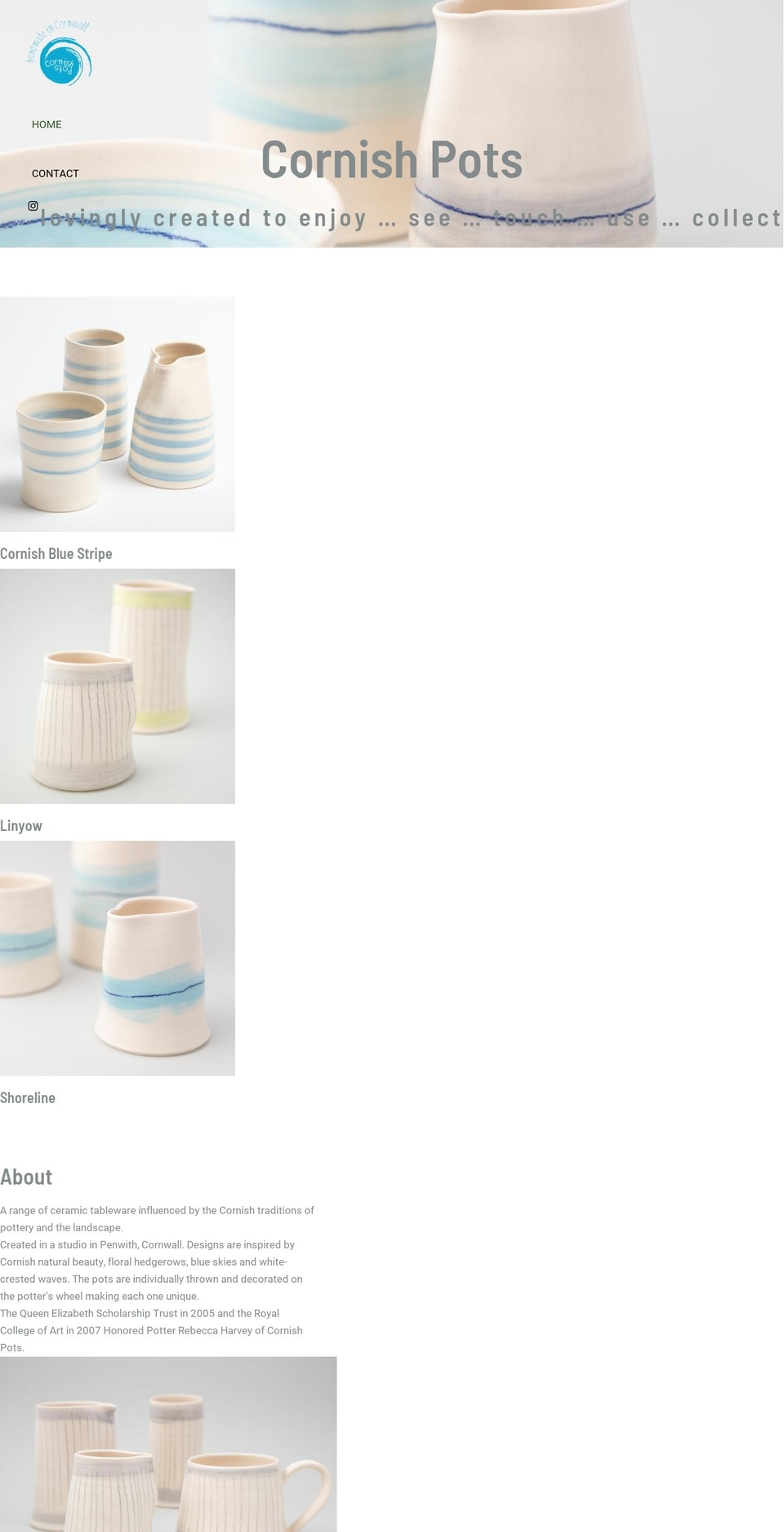 cornishpots.com shopify website screenshot