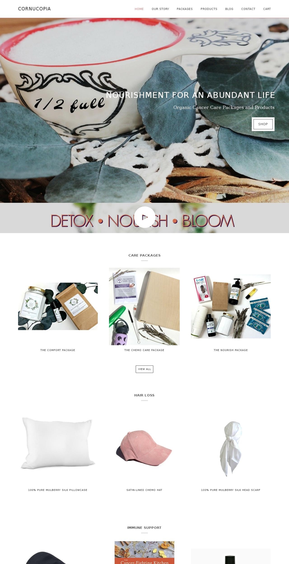 cornucopiabox.com shopify website screenshot