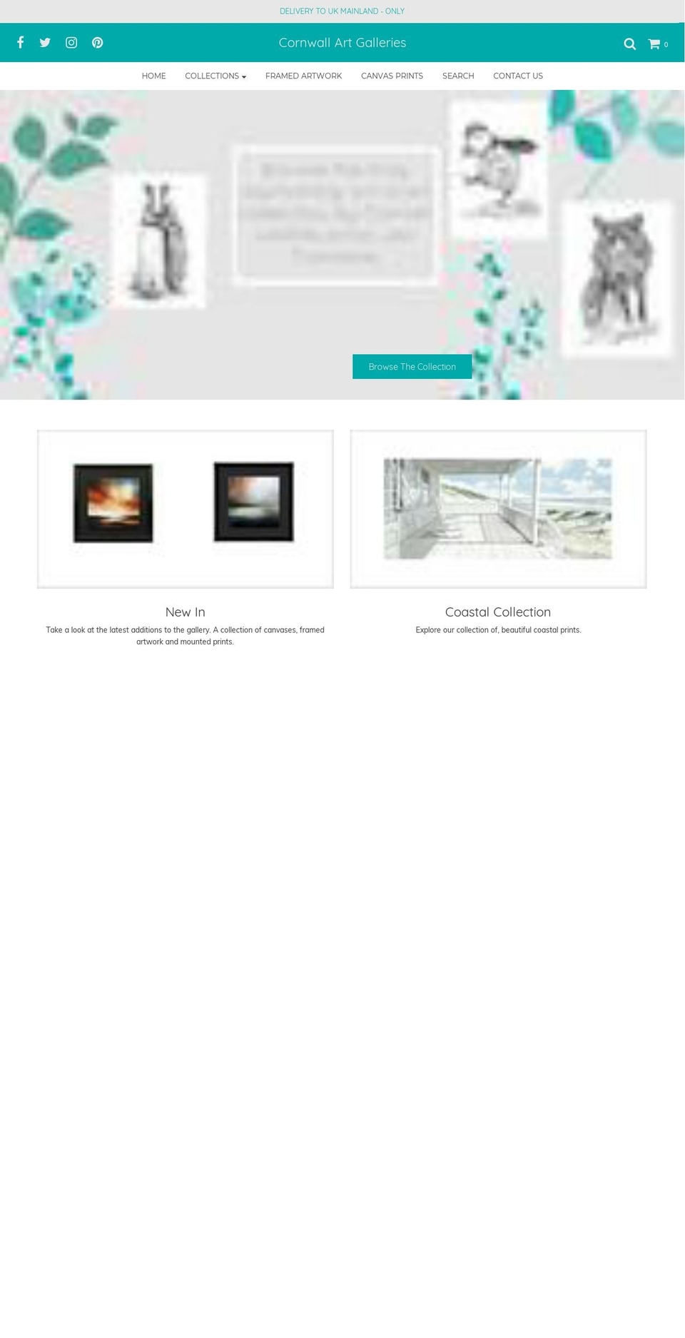 cornwallartgalleries.com — Shopify storefront screenshot