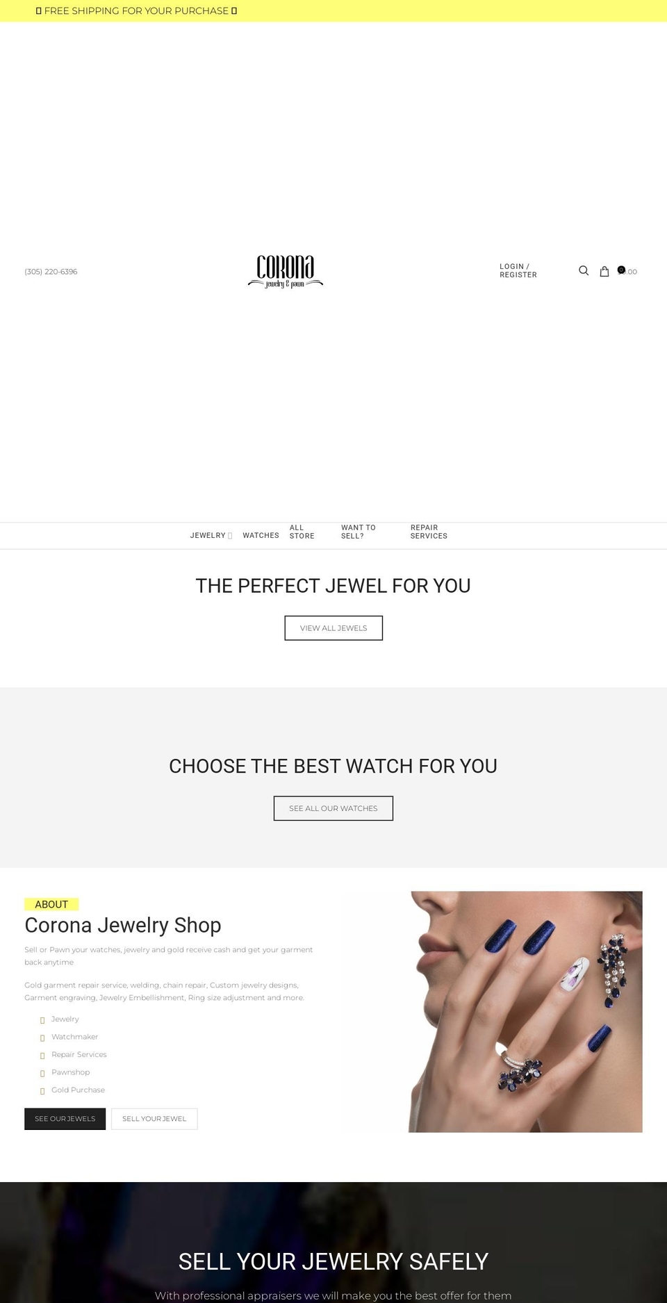 coronajp.com shopify website screenshot
