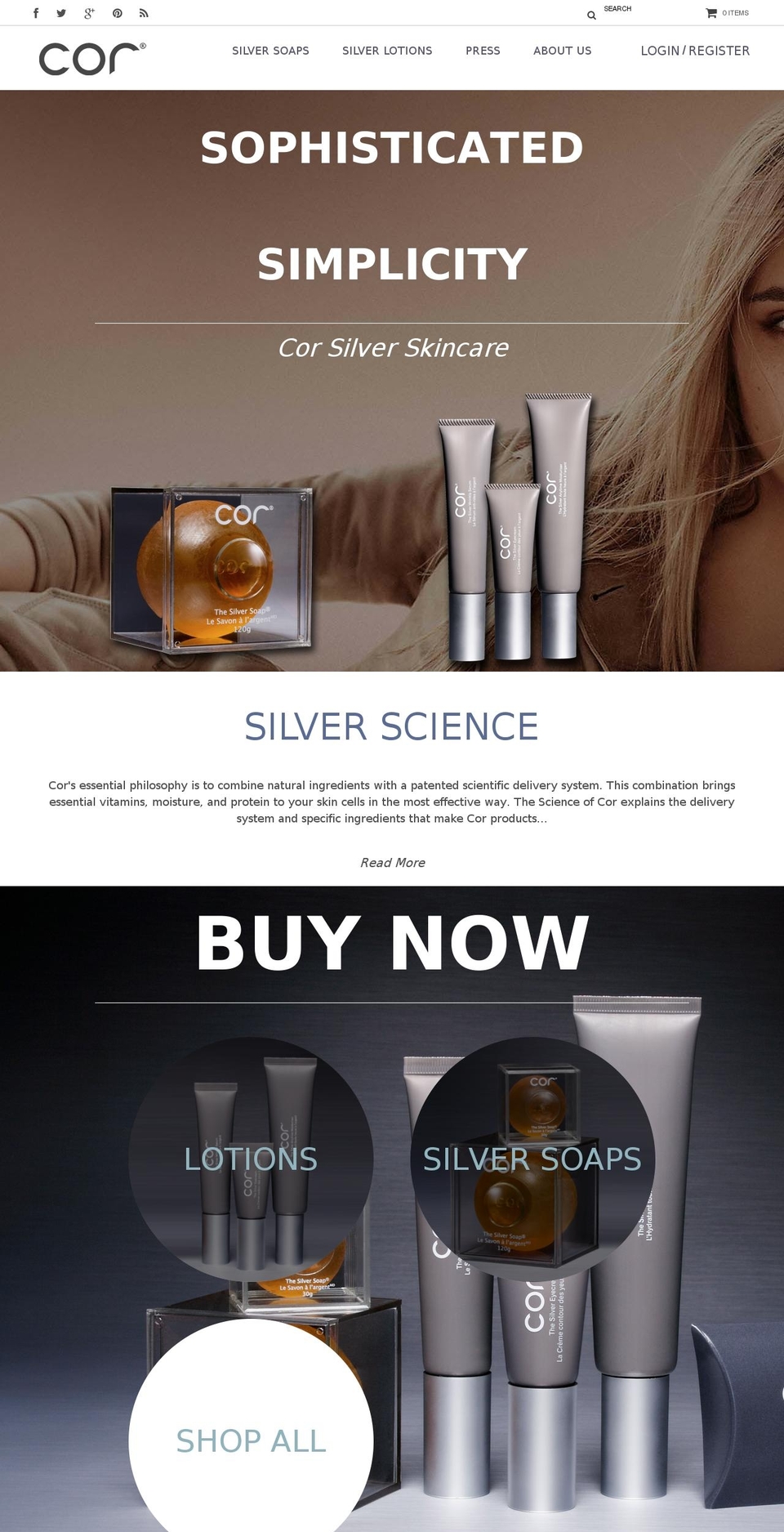 corpacific.com shopify website screenshot