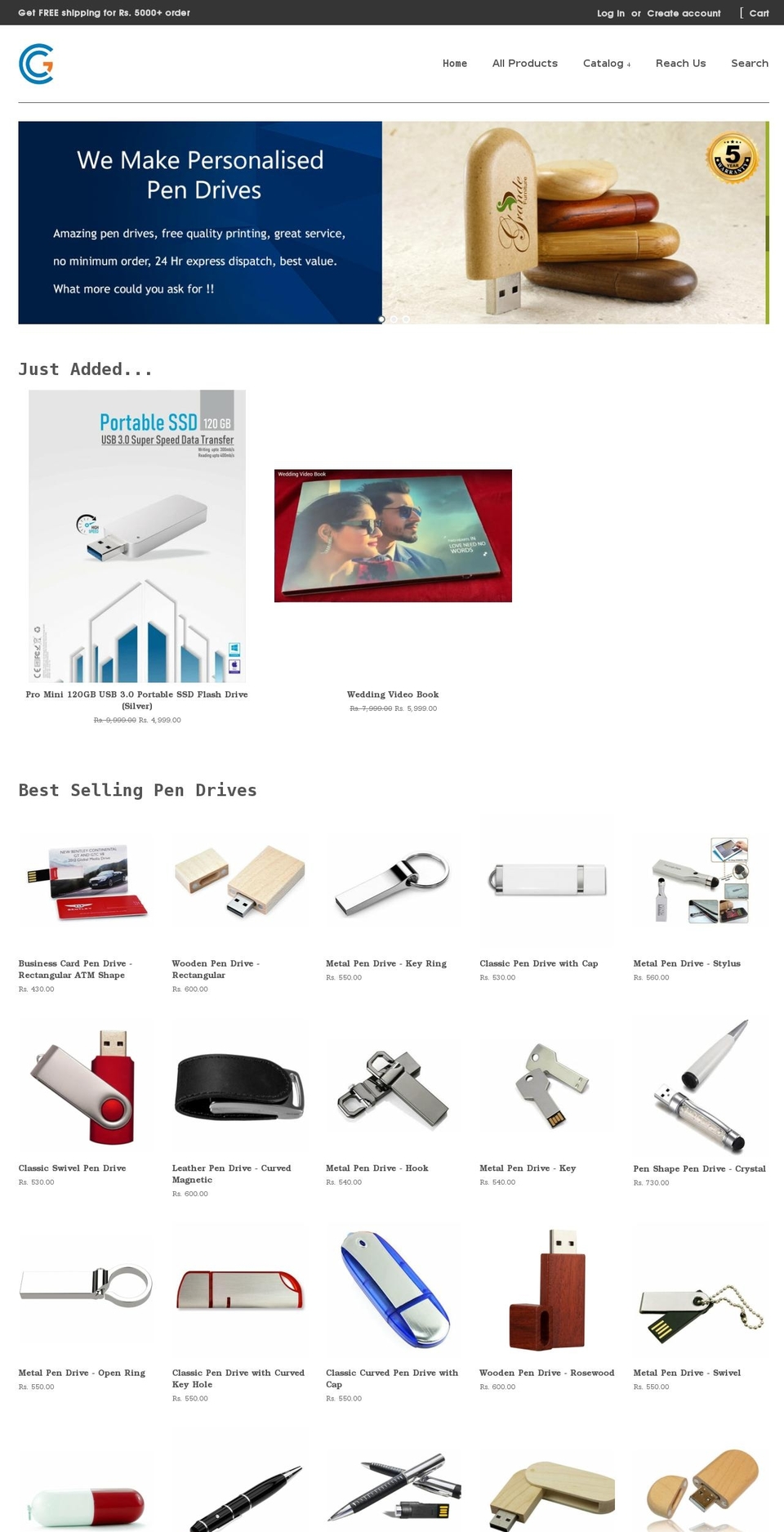 corporatecustomgifts.com shopify website screenshot