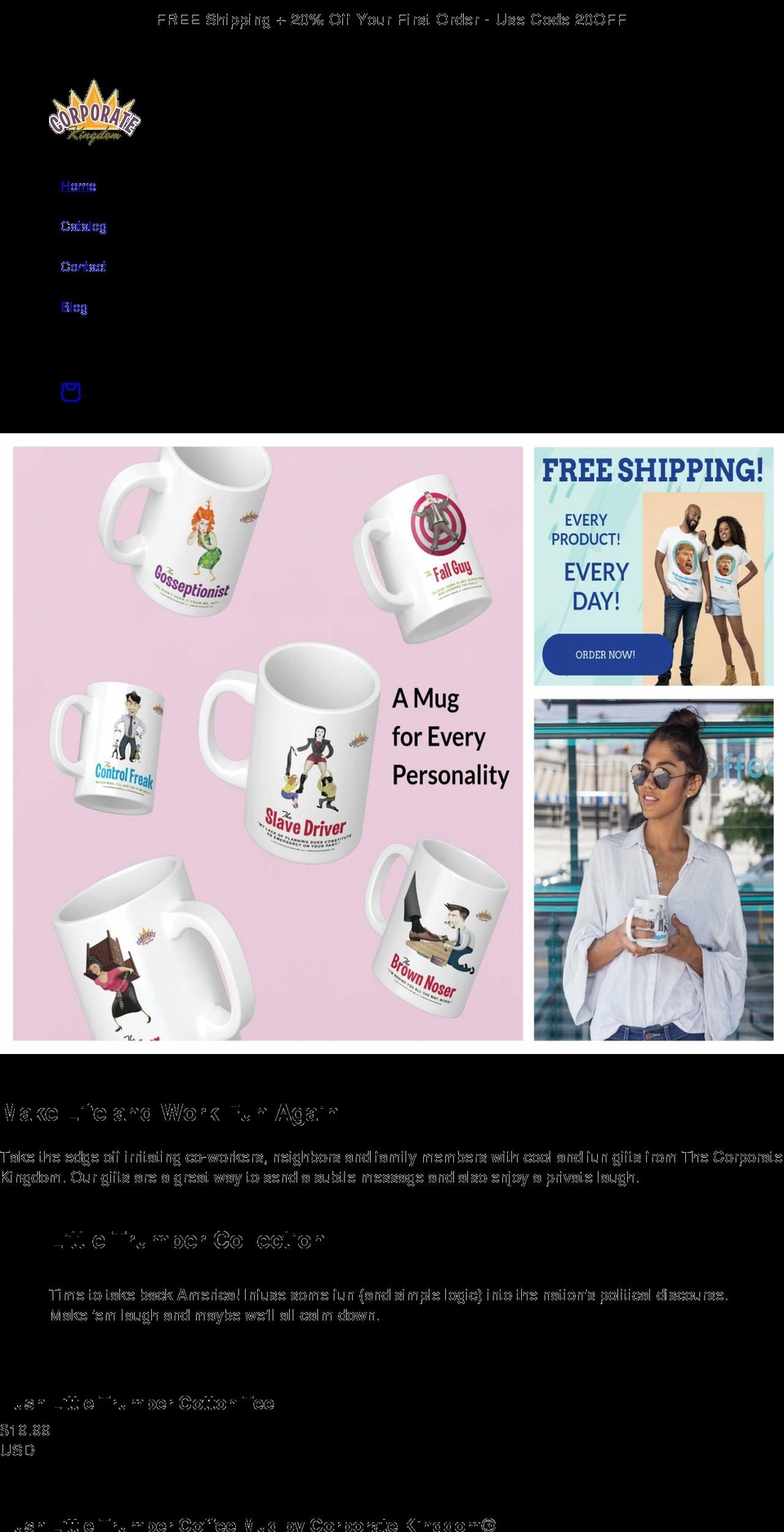 corporatekingdom.com shopify website screenshot