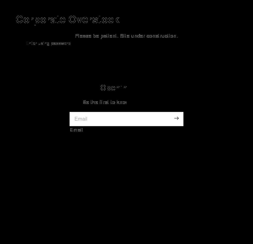 corporateoverstock.com shopify website screenshot