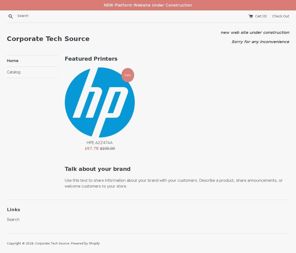 corporatetechsource.com — Shopify storefront screenshot