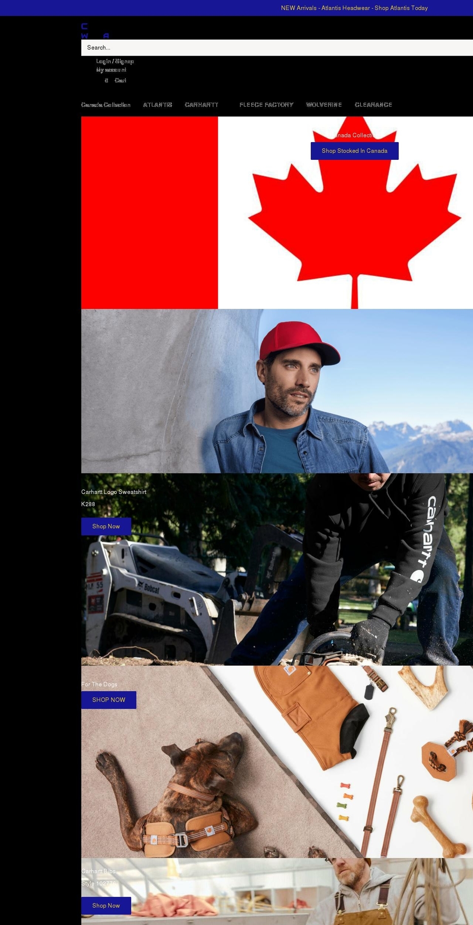 corporateworkapparel.com shopify website screenshot