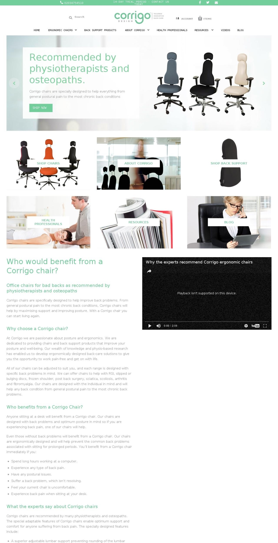 corrigo-design.com shopify website screenshot