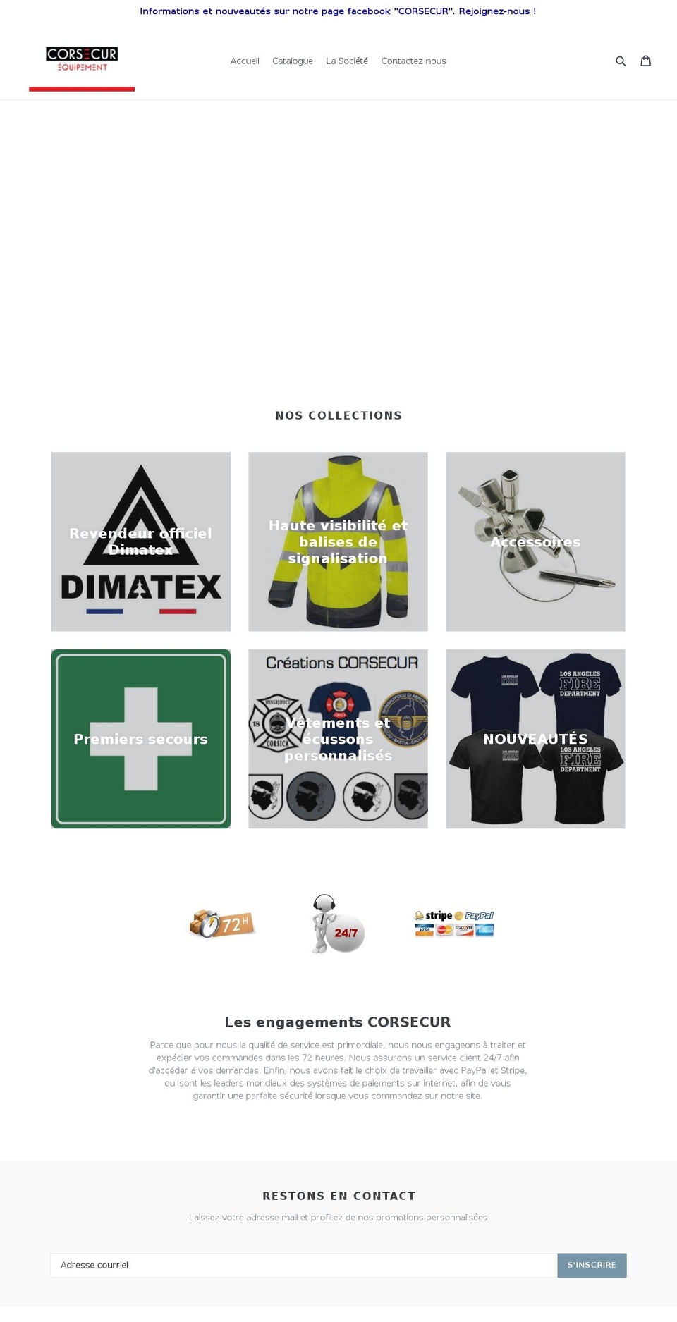 corsecur.com — Shopify storefront screenshot