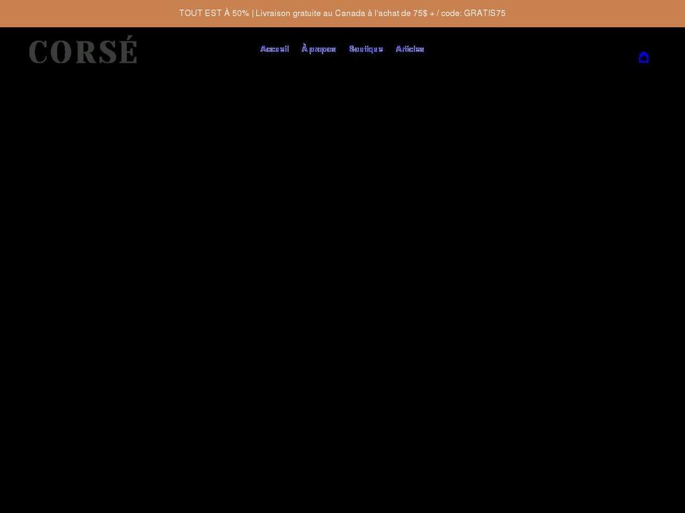 corsemag.com shopify website screenshot