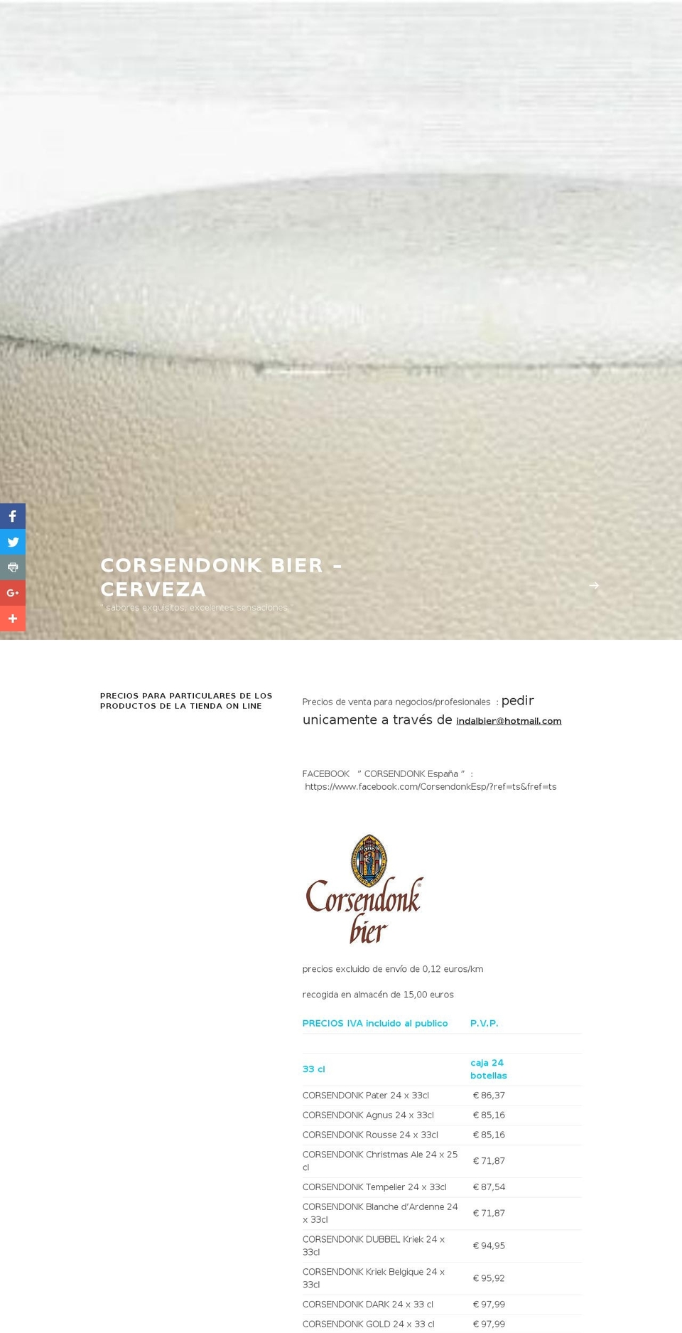 corsendonk.online shopify website screenshot