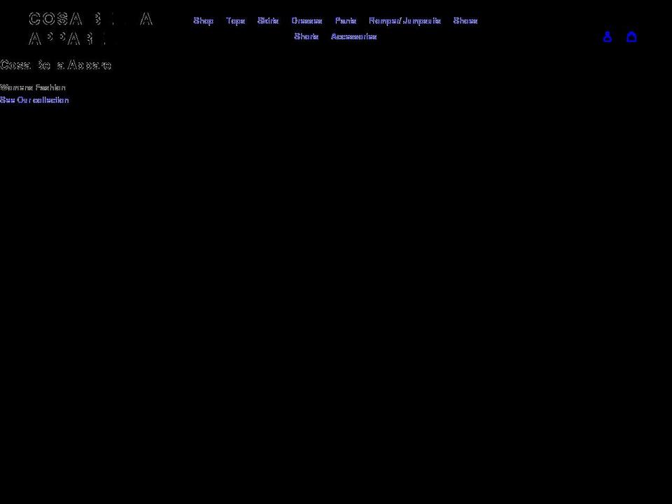 cosabellaapparel.com shopify website screenshot