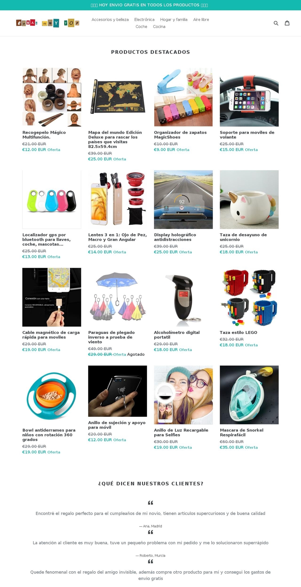 cosasmuy.top shopify website screenshot
