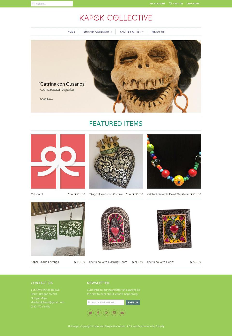 cosasnw.com shopify website screenshot