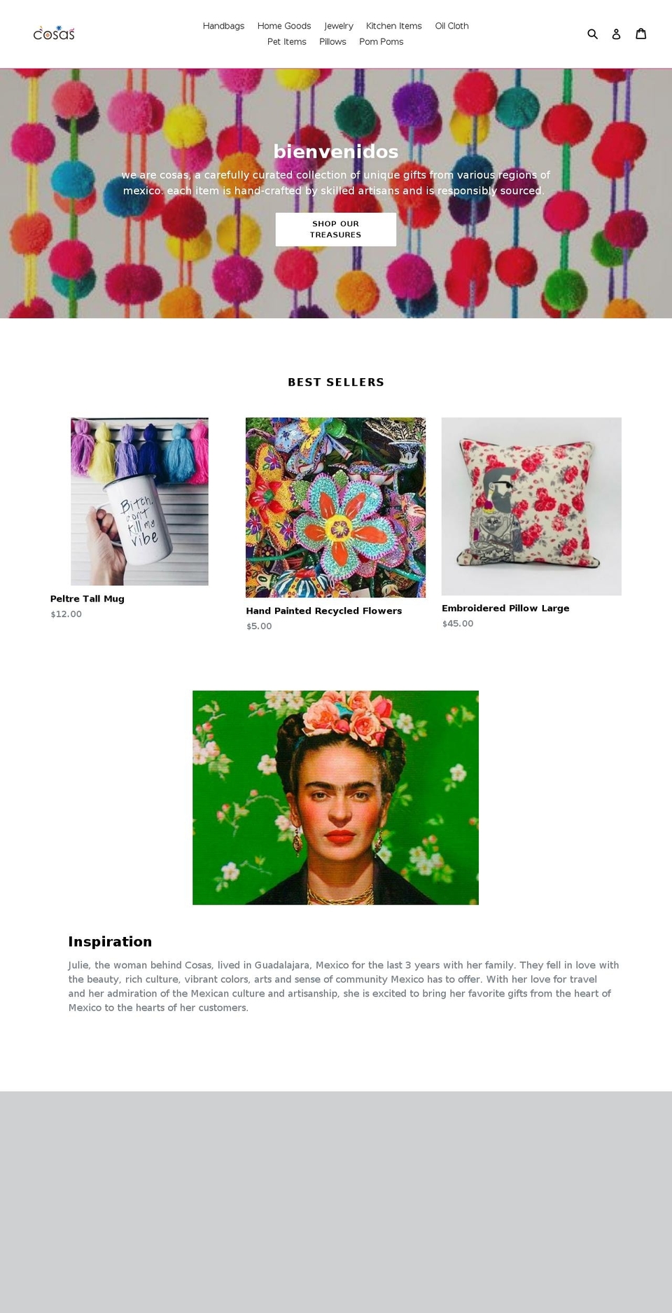 cosasphoenix.com — Shopify storefront screenshot