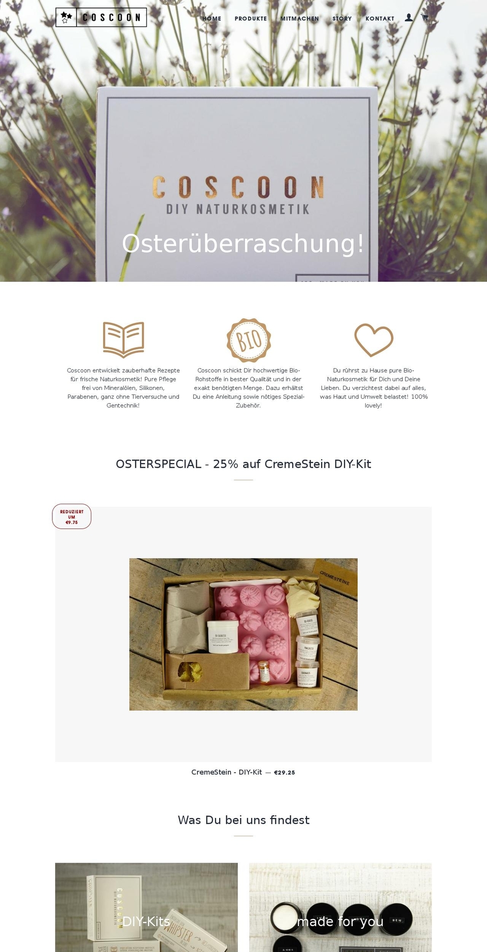 coscoon.com shopify website screenshot