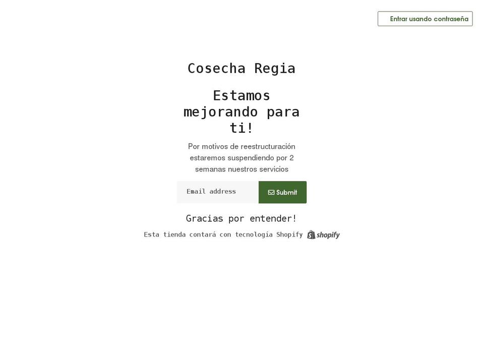 cosecharegia.com shopify website screenshot